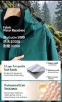 Veste coupe-vent unisexe Tuoyu à capuche imperméable respirante en double polaire unie pour l'automne avec design 2 en 1 98036 #