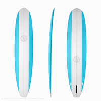 Planche de surf classique en époxy, noyau EPS, aileron unique, finition brillante, pour débutant