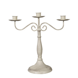 <span class=keywords><strong>Chandelier</strong></span> américain cinq en fer pour la célébration de mariage Restaurant occidental Dîner aux chandelles Décoration de table à manger Démontage - Product Image 5