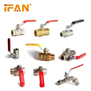 IFAN 58-3 female industrial materials metal connector NPT BSP thread brass copper ball valve water valve brass valve