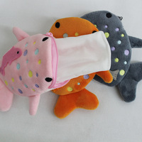 Approvisionnement direct usine : Porte-monnaie et étui à clés en peluche requin à queue torsadée simple, petits sacs pour rouge à lèvres et écouteurs, porte-clés portefeuilles en peluche de dessin animé