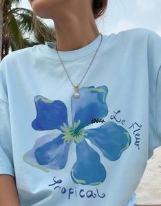 Work <strong>Shirts</strong> for <strong>Women</strong> Cotton Crew Neck Fashion Graphic Daily Summer Style Comfy Breathable Gym Baggy <strong>Beach</strong> Shirtsa - Product Image 3