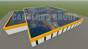 Bán Buôn Đúc Sẵn Cách Điện Thép Xây Dựng Kho Với Mái Bằng - Product Image 5