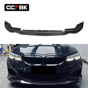 Pour <span class=keywords><strong>BMW</strong></span> G20 G21 M Sport 320i 325i 330i 340i 2019-2022 Spoiler avant en carbone sec, lèvre de pare-chocs, séparateur 51192455835 51192455836 - Product Image 1