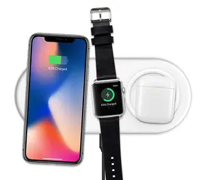 Cargador de Apple para reloj inteligente, cargador inalámbrico Universal 3 en 1 para iPhone y Samsung