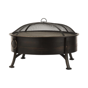 Brasero Exterior 2 en 1 Blumfeldt Catania, Combustible de Leña, Rejilla de Acero Inoxidable, Diámetro de 80 cm, Resistente al Calor, Protección Contra Chispas, Carbón - Product Image 1