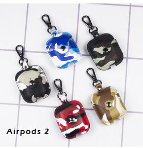 Funda de Cuero Impermeable para Apple para <span class=keywords><strong>Airpods</strong></span> 1/<span class=keywords><strong>2</strong></span>/3 <span class=keywords><strong>Pro</strong></span> <span class=keywords><strong>2</strong></span> Auriculares Inalámbricos Estuche para Teléfono con Bolsa para Auriculares Gancho <span class=keywords><strong>Protector</strong></span> - Product Image 5