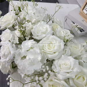 DKB Usine de fleurs artificielles, vente en gros de tapis d'escalier en soie blanche pour la décoration d'escaliers de mariage - Product Image 4