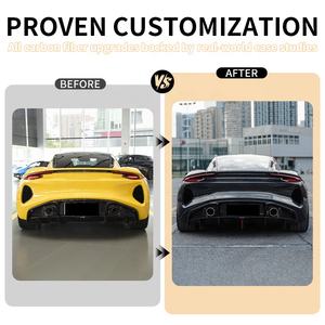 कमल के लिए एमिरा सूखी कार्बन फाइबर वैर शैली रियर डिफ्यूज़र स्पॉइलर - Product Image 3