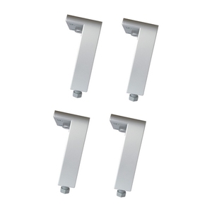 Pieds réglables anodisés pour support de nivellement de meubles en bois, 4 pièces - Product Image 1