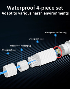 Extensor POE Impermeable de 2 Puertos, Mini, 10/100Mbps, IEEE802.3af/at, 30W, Kit de Cámara Inteligente con Alimentación Dúplex Completa para Exteriores - Product Image 3