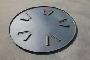 Plaka 07A 1200 beton güç mala aşınmaya dayanıklı disk yedek şamandıra pan için beton güç mala makinesi mm plaka
