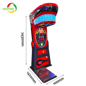 Boxer Arcade Machine Operado por monedas Punch Kick Strength Tester Dispositivo de juegos deportivos divertidos para entretenimiento de entretenimiento - Product Image 6