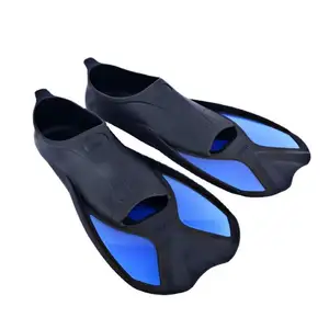 Aletas de natación de silicona para buceo, diseño personalizado, equipo de deportes acuáticos para adultos, aletas de natación de goma