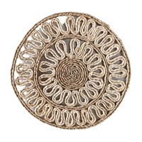 Sous-verres et dessous de plat en paille de maïs tressée biodégradable, couleur unie, résistants à la chaleur, forme ronde/irrégulière, pour restaurant