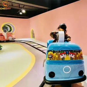 Indoor kids amusement park rides children hand car manual electric track train for sale