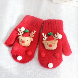 Hot Sale Fashion 3D Aecoration Christmas Gift Hand Soft Knitted <strong>Gloves</strong> Thermal Wool <strong>Gloves</strong> - Product Image 5