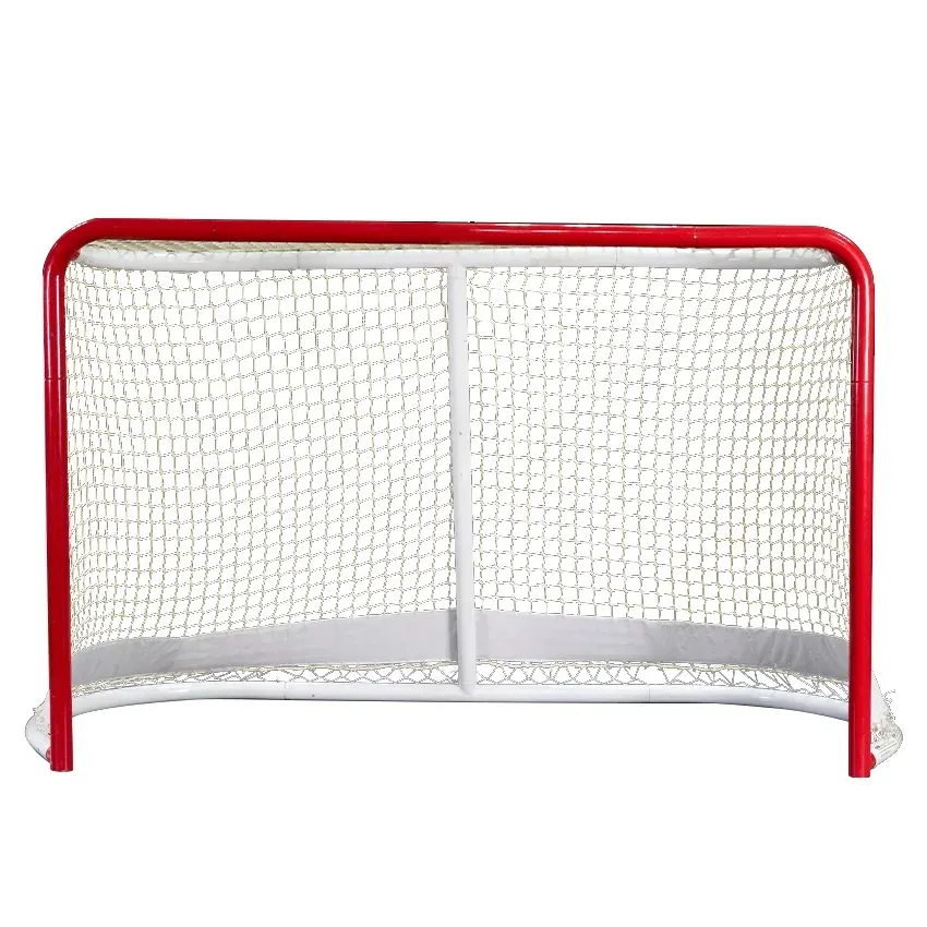 Équipement détachable ODM/OEM 72 "poteaux de but officiels de hockey de filet de but de hockey de forme de fond rond