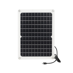 ALECTER APH-P86 5V 10W Paneles Solares Monocristalinos de Alto Rendimiento con Puerto Micro-USB/USB-C y Conector de Barril de 3.5mm, Color Negro - Product Image 1