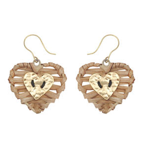 Pendientes de caña hechos a mano para mujer con diseño bohemio natural ligero, joyería elegante y ecológica, perfectos para uso diario. - Product Image 1