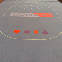 Table de poker Texas de casino pliable de luxe moderne avec sac de transport, plateforme renforcée et porte-gobelets intégrés