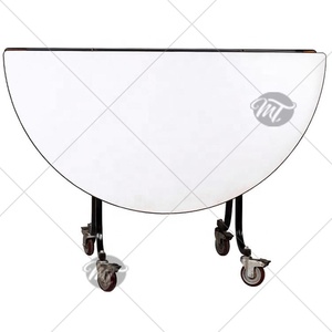 6ft ronda boda eventos plegable mesa de banquete con rueda - Product Image 2