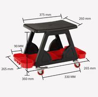 Kursi Bengkel Geser untuk Cuci Mobil dan Perbaikan, Kursi Polished Stool, Kursi Creeper