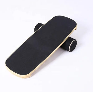 Multifunctional Fitness Gym Equipment <strong>Stability</strong> Wobble Wooden <strong>Balance</strong> Board with Roller - Product Image 1