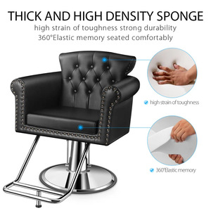 Moderno lujo profesional peluquería muebles nuevo diseño rosa señora silla Metal SILLA DE <span class=keywords><strong>barberia</strong></span> para peluquería mujeres - Product Image 3