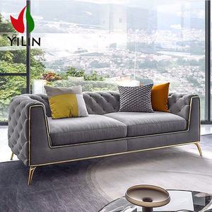 A5503โซฟาห้องนั่งเล่น4ที่นั่งยาวโซฟาหนังโซฟา Mid Century โซฟา Salon Complet En Cuir <span class=keywords><strong>เช</strong></span><span class=keywords><strong>ส</strong></span><span class=keywords><strong>เตอร์</strong></span>โซฟา - Product Image 2