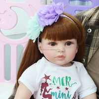 Poupées bébé fille reborn de 60 cm, poupées bébé en vinyle et silicone, corps en tissu, poupées bébé réalistes, jouets pour enfants, cadeaux de Noël