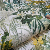 Papier peint exotique forêt tropicale respirant non tissé, imprimé feuilles de plantes tropicales, revêtement mural pour chambre, maison et espaces commerciaux