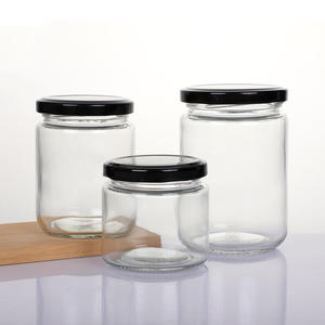 Chất Lượng Cao Gia Vị Mật Ong Mứt 8Oz 12Oz 16Oz 240Ml 350Ml 500Ml 730Ml Thực Phẩm Lưu Trữ Chai Thủy Tinh & Lọ Với Nắp Nhôm - Product Image 1