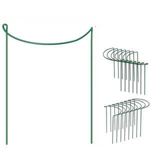Piquet de soutien de <span class=keywords><strong>plante</strong></span> incurvé en métal vert durable et écologique pour jardin extérieur ABS plantes en pot escalade vigne formation acier - Product Image 2