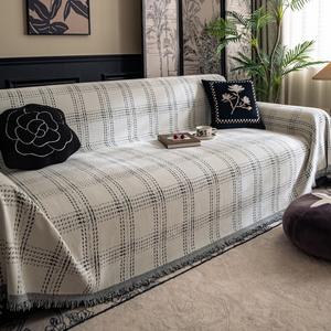 Housse de canapé universelle <span class=keywords><strong>pour</strong></span> toutes les saisons, grande housse de canapé à carreaux, antidérapante, tout compris, couverture - Product Image 6