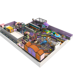 Parque Infantil Interior Temático de Alta Gama para Niños con Zona de Escalada y Tobogán, Castillo de Juegos Suave para Niños - Product Image 4