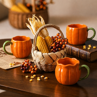 Mug à café en céramique en forme de citrouille d'Halloween, cadeau de fête, décoration de la maison