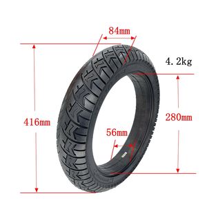 Pneu plein <span class=keywords><strong>RISINGSUN</strong></span> 16X3.5/3.50-12, pneu non pneumatique de 16 pouces pour trottinette électrique pliable - Product Image 2