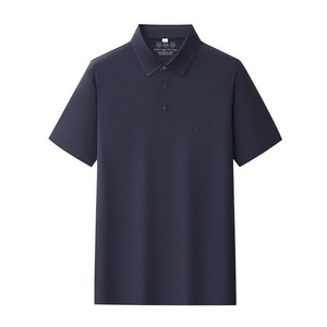Polo en nylon et élasthanne sans coutures, coupe ample, extensible, pour l'été, vêtements de travail, t-shirt personnalisé pour entreprise avec logo brodé - Product Image 3
