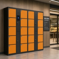 Sistema de Almacenamiento Automatizado con Casilleros Inteligentes Electrónicos RFID, Gestión Remota por API y SDK, para Monedas, Billetes y Tarjetas, Ideal para Supermercados, Centros Comerciales y Entrega de Paquetes