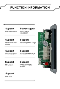 MP3 <strong>Decoder</strong> Amplifier Board MP3 Player Price - Product Image 6