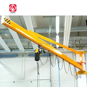 Discount price 5 ton 6m wall mounted jib crane with electric hoist for mine