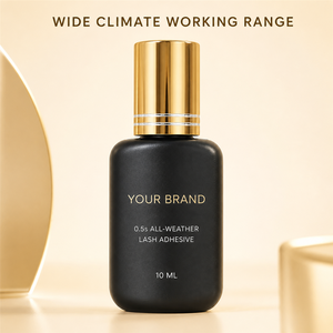 Colle à cils à faible humidité 10ml noire séchage rapide en demi-seconde pour application professionnelle de volume - Product Image 1