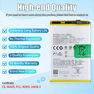 แบตเตอรี่แท้สำหรับ OPPO A5 <span class=keywords><strong>Pro</strong></span> A3s A3x A18 A57 A53 A77s A60 แบตเตอรี่สำหรับ OPPO Reno 12 13 14 <span class=keywords><strong>Pro</strong></span> Find N5 X5 X8 <span class=keywords><strong>Pro</strong></span> X7 X8 Ultra - Product Image 2