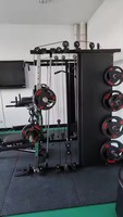 TOPTONS Câble Crossover équipement musculation puissance cage squat rack home gym exercice formation Multi fonctionnel smith machine