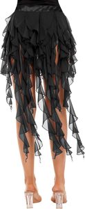 BestDance Egipto falda de danza del vientre traje de baile latino cinturón rendimiento borla falda ondulada - Product Image 6