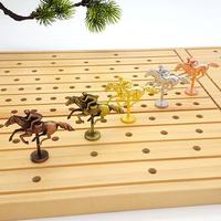 Juguetes de Ajedrez de Madera de Moda, Juego de Mesa de Carreras de Caballos, Juguetes Educativos Montessori para Niños, Pensamiento Lógico