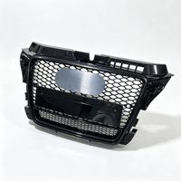 Grille de style RS3 pour Audi A3 8P 2008-2013, en plastique ABS noir brillant, grille de ventilation en nid d'abeille ; compatible quattro