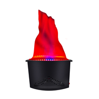 120W Elektrikli RGB Alev Efekti Makinesi Projeksiyon Lambası DMX512 Cadılar Bayramı Noel Şenlik Ateşi Partileri İpek Kumaş Alev Işığı