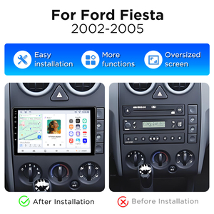 วิทยุติดรถยนต์ Junsun 9 นิ้ว รองรับบลูทูธและ Carplay สำหรับรถยนต์ฟอร์ด เฟียสต้า ปี 2002-2005 ระบบอัจฉริยะในรถยนต์ ระบบนำทาง GPS ระบบแอนดรอยด์ เครื่องเล่นมัลติมีเดีย - Product Image 2